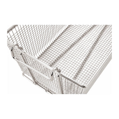 Omcan - Panier de friteuse en fer nickelé 11 × 5½ × 4 po