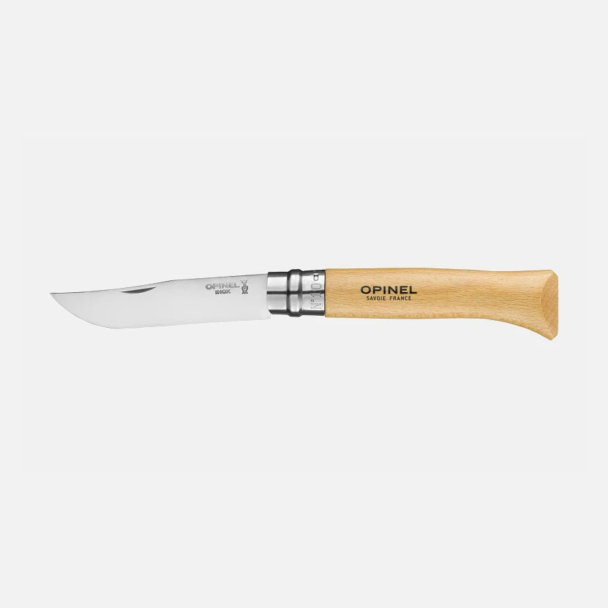 Opinel Tradition N°10 Inox – Couteau de Poche Classique (Hêtre)