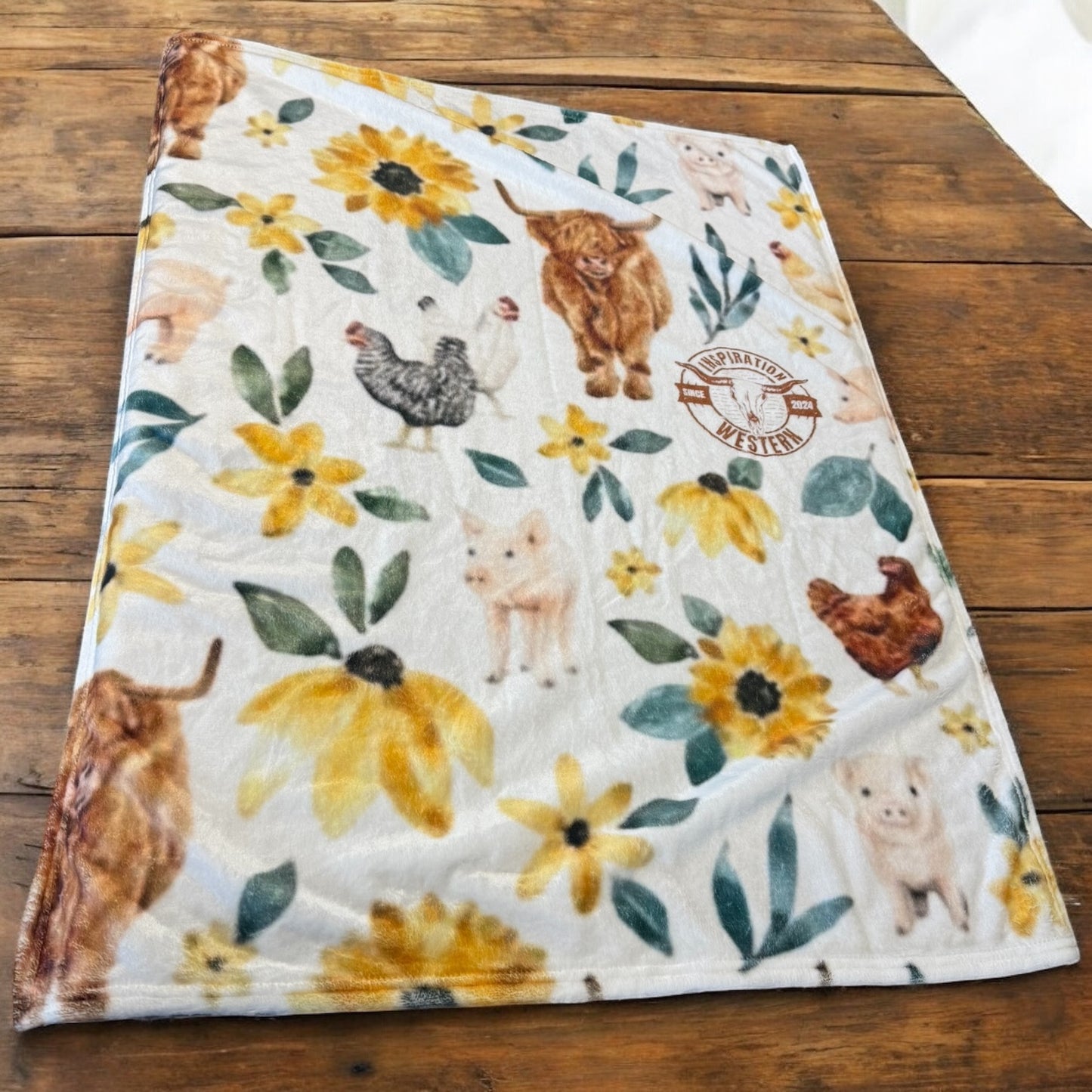 Inspiration Western – Couverture Inspiration Western – Modèle Ferme & Tournesol