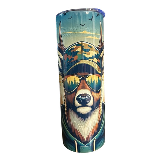 Inspiration Western - Tasse isotherme - Édition Cerf Cool en forêt
