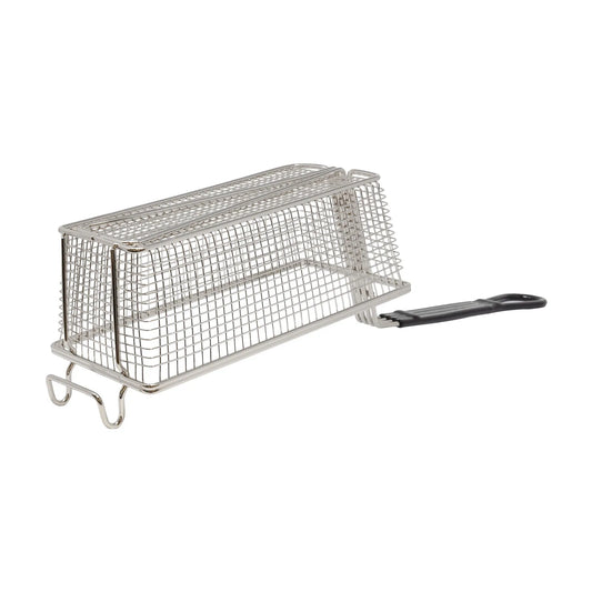 Omcan - Panier de friteuse en fer nickelé 11 × 5½ × 4 po