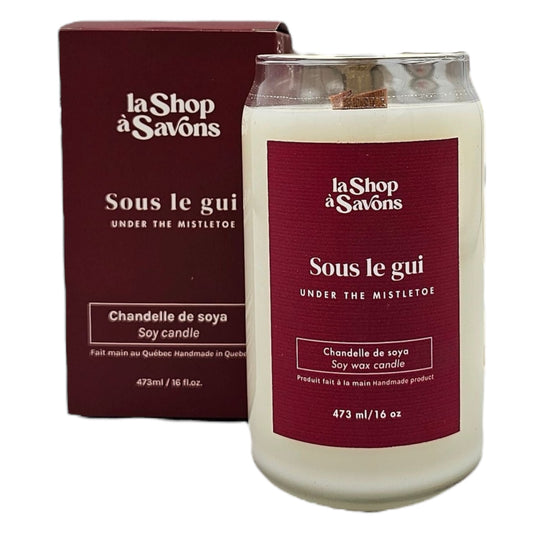 La Shop à Savons - Chandelle de soya Sous le Gui