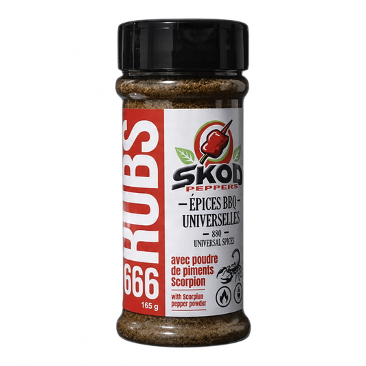 SKOD Peppers - Épices BBQ universelles RUBS 666 165 g