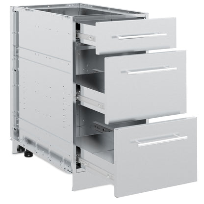Broil King - Cabinet en acier inoxydable 3 tiroirs