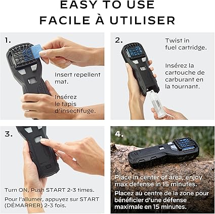 Thermacell - MR450 Chasse-moustiques portatif Adventure Charbon