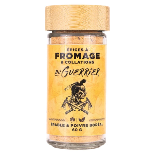 Épices du Guerrier - Assaisonnement à fromage en grains du guerrier - Érable et poivre boréal