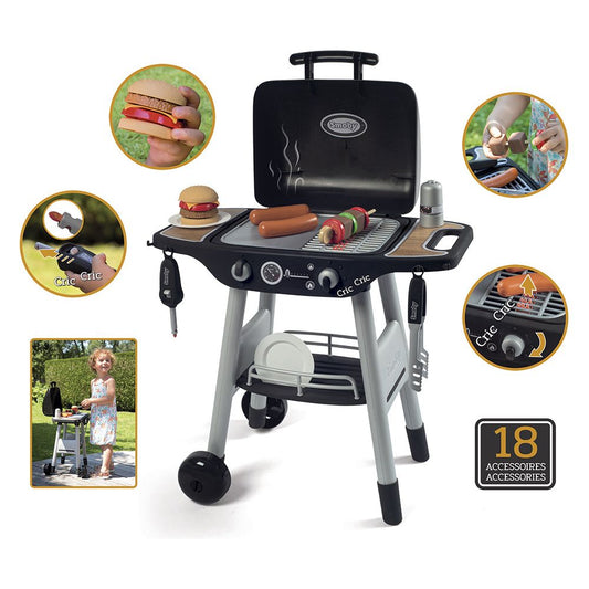 Smoby - BBQ Plancha avec 18 accessoires