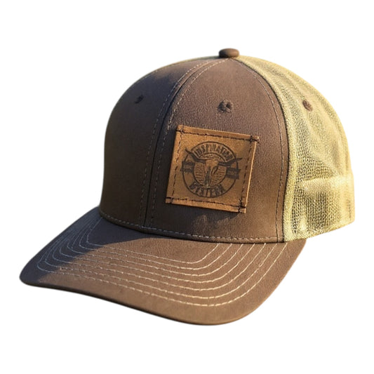 Inspiration Western - Casquette Inspiration Western brune avec filet beige à l'arrière