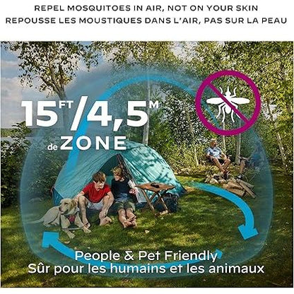 Thermacell - MR450 Chasse-moustiques portatif Adventure Charbon
