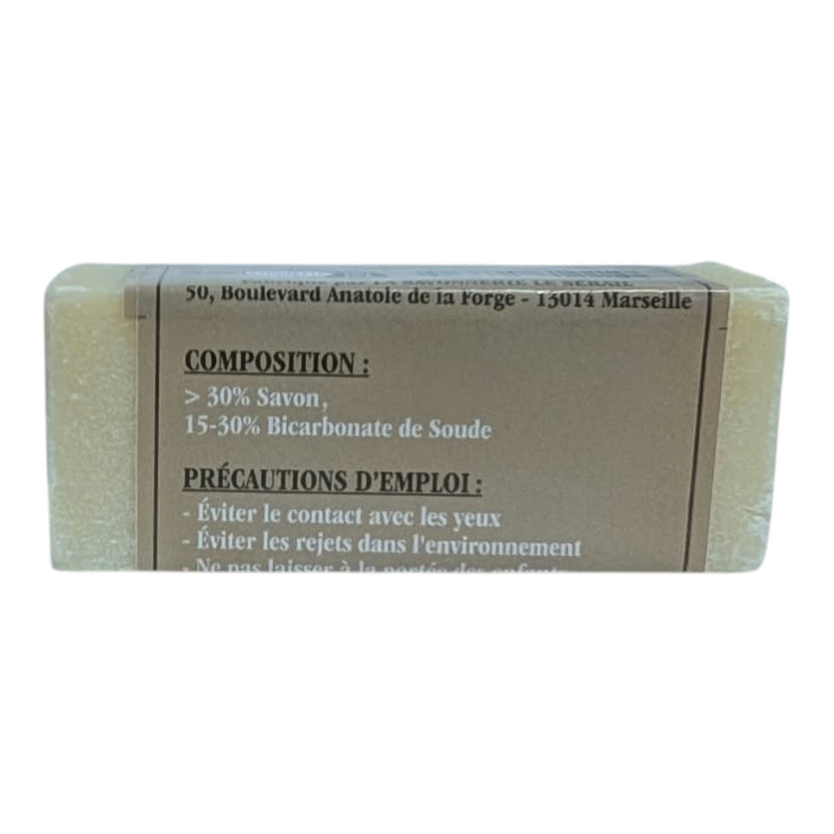 Le Sérail - Barre détachante de savon de Marseille au bicarbonate 80 g