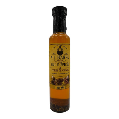 Ail Barbu - Huile épicée douce Corne de chèvre