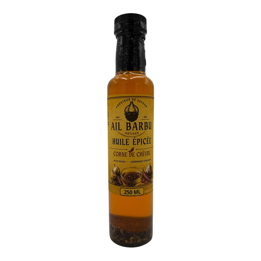 Ail Barbu - Huile épicée douce Corne de chèvre