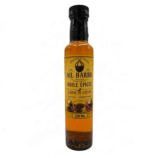 Ail Barbu - Huile épicée douce corne de chèvre 250 ml
