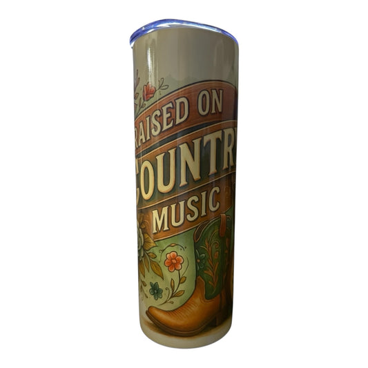 Inspiration Western - Tasse isotherme - Édition Raised on Country Music