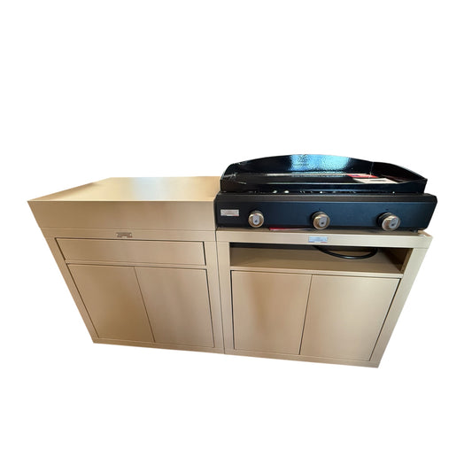 Ensemble Le Marquier Taupe avec plancha Amalia 375