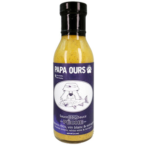 Papa Ours - Sauce BBQ - Pêche - Oignons rôtis, vin blanc & estragon