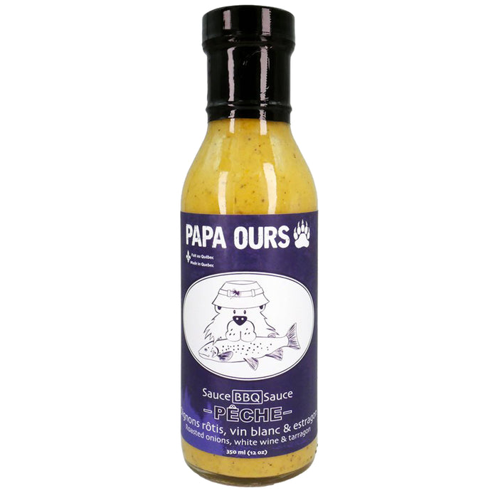 Papa Ours - Sauce BBQ - Pêche - Oignons rôtis, vin blanc & estragon