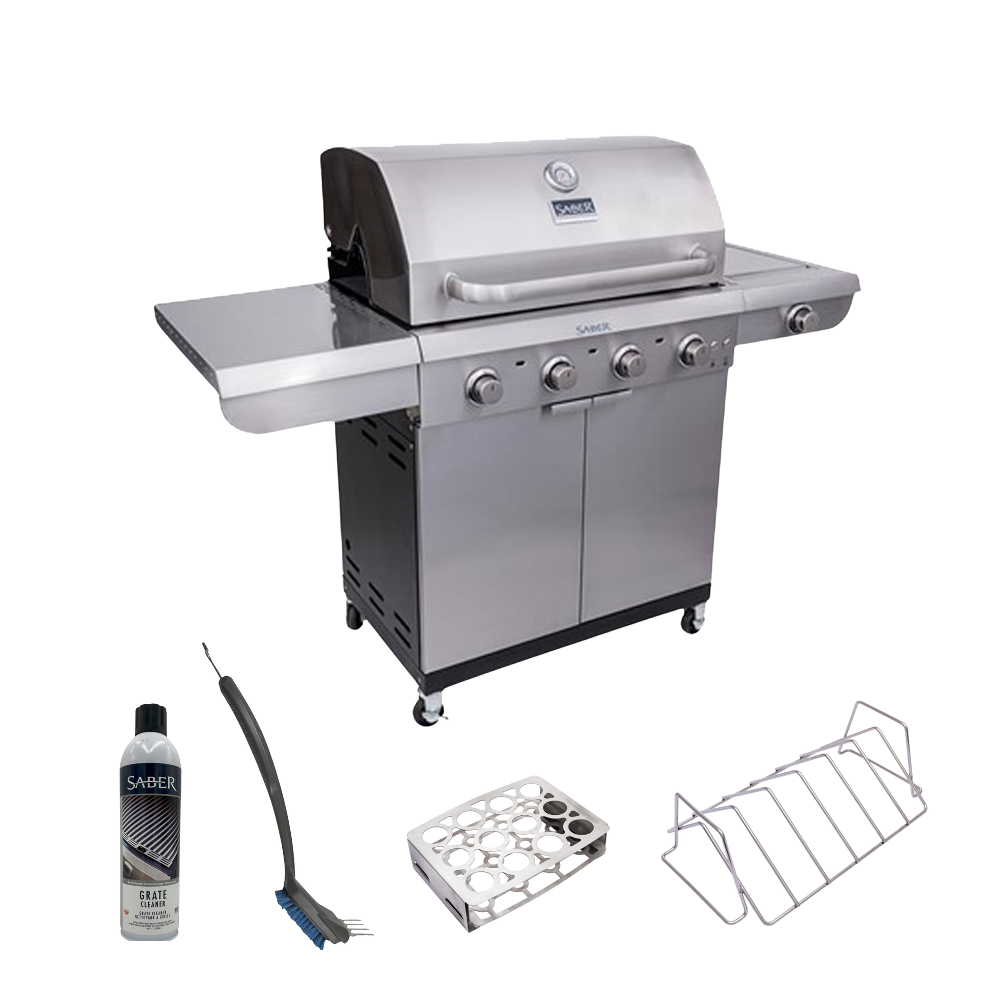 Kit complet BBQ Saber Select 4 brûleurs — 5 pièces incluses | BBQ Labonté
