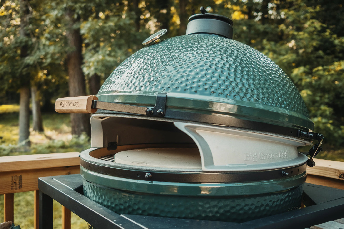 Big Green Egg - Ouverture four à pizza XL