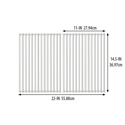 Broil King - Grilles de cuisson en acier inoxydable Monarch™ (ptq de 2)