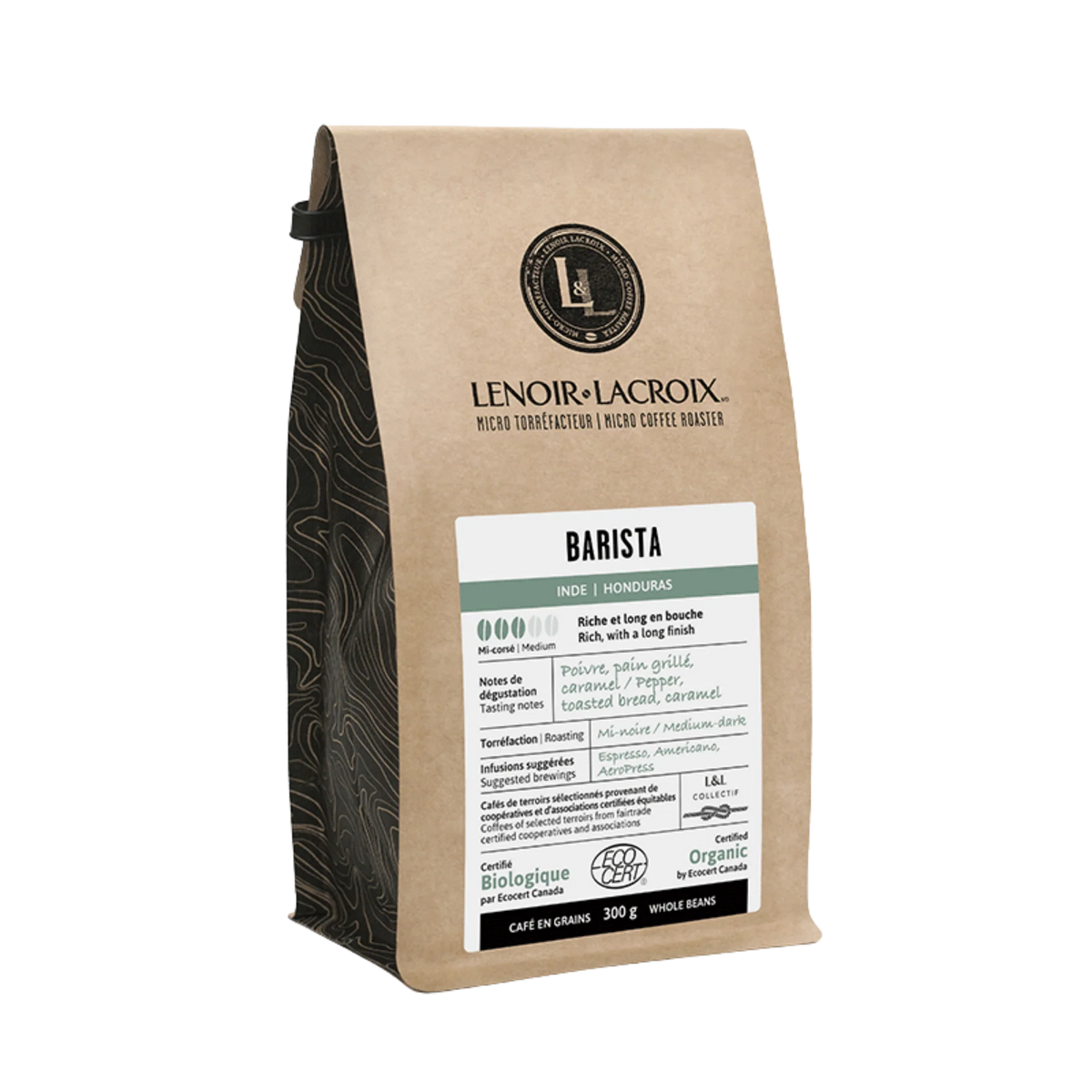 Lenoir Lacroix - Café Barista Mi-noir- En grain