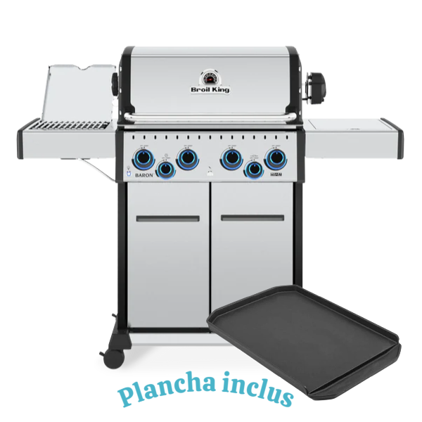 Broil King - Barbecue Baron S 590 Pro IR et une plaque de cuisson en fonte gratuite!