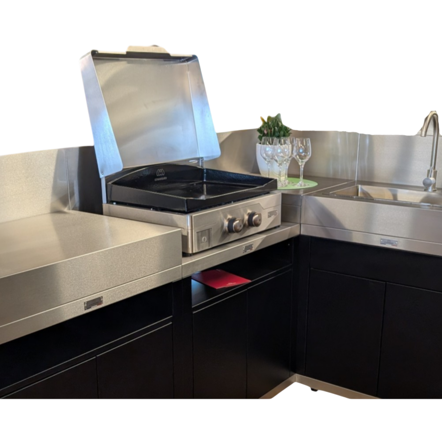 Cuisine Extérieure Plancha Allure 260 inox