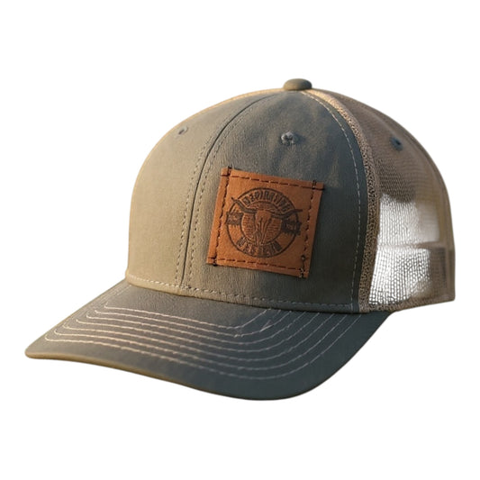 Inspiration Western - Casquette Inspiration Western olive avec filet beige à l'arrière