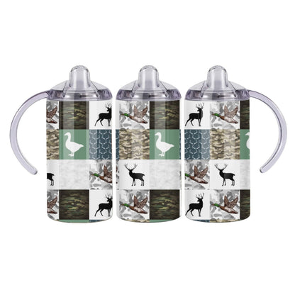 Inspiration Western - Verre à bec évolutif - Camoufflage & chevreuils carreaux
