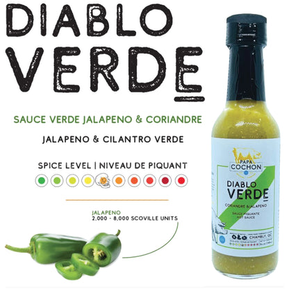 Papa Cochon - Sauce Piquante - Coriandre & Jalapeno - DIABLO VERDE