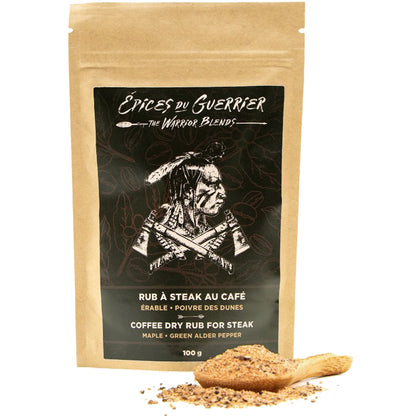 Épices du Guerrier - Rub à steak au café Érable et poivre des dunes