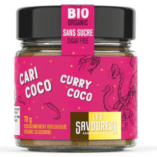 Les Savoureux assaisonnements - Assaisonnement biologique - Cari coco