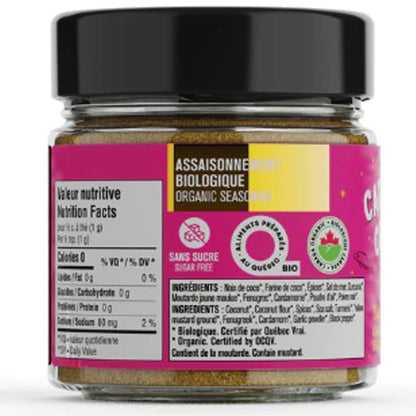 Les Savoureux assaisonnements - Assaisonnement biologique - Cari coco
