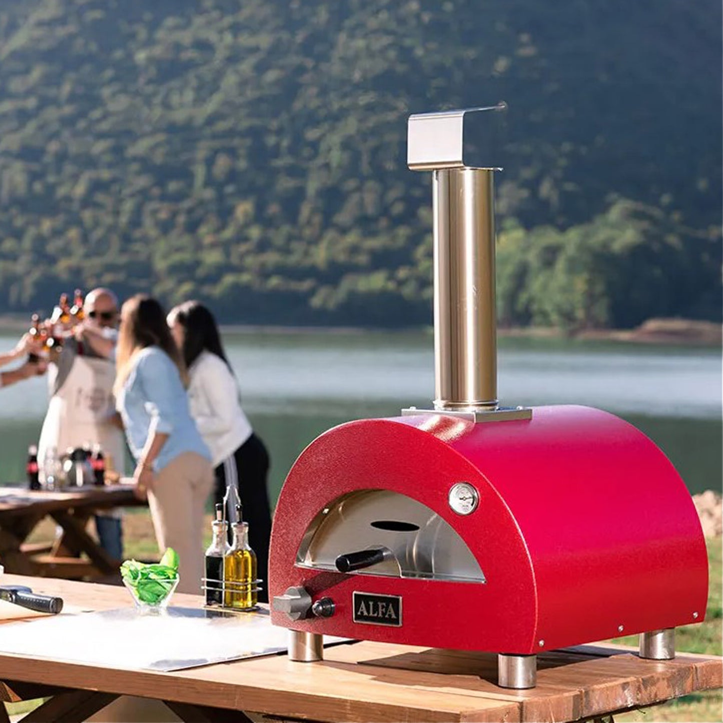 Alfa Pizza - Four à pizza Moderno portable au propane