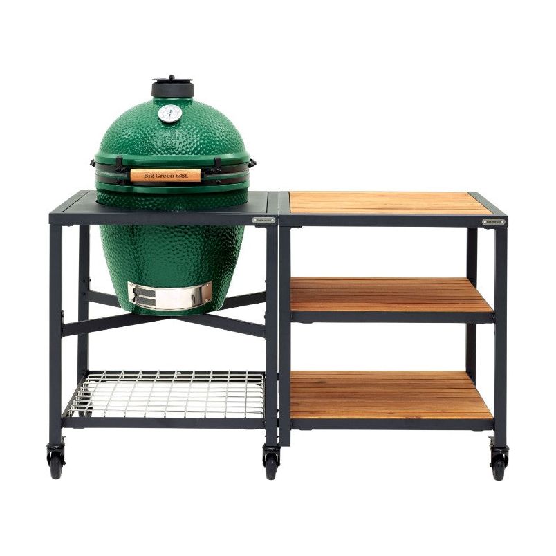 Big Green Egg - Housse C-BGE - MD-XL dans système modulaire & Table en acacia XL