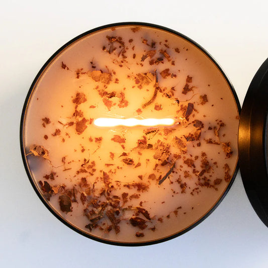 Épices du Guerrier - Bougie Wahta' au Bois d'Érable avec mèche de bois double crépitante