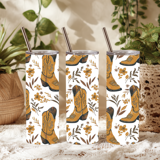 Inspiration Western - Tasse isotherme - Bottes de cowboy jaune