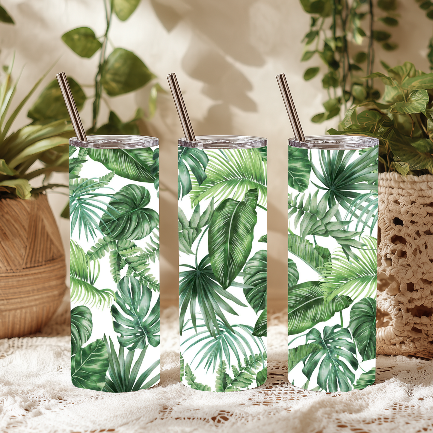 Inspiration Western - Tasse isotherme - Feuilles tropicales