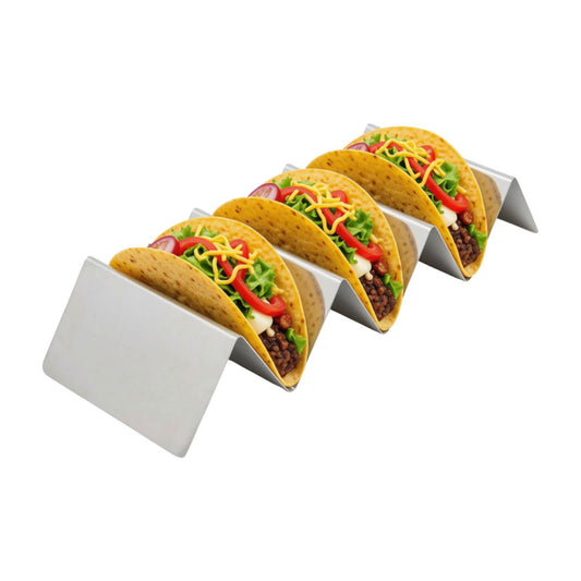 Omcan - Support à tacos en inox, 3 ou 4 tacos