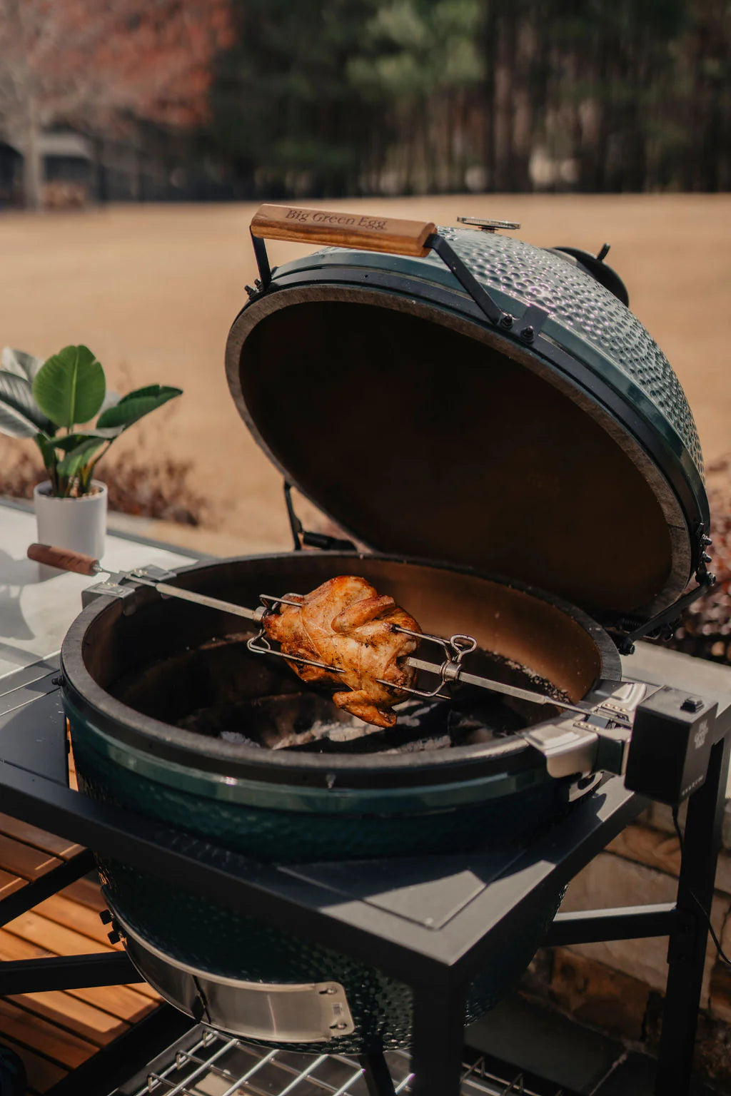 Big Green Egg - Large Ensemble de rôtisserie
