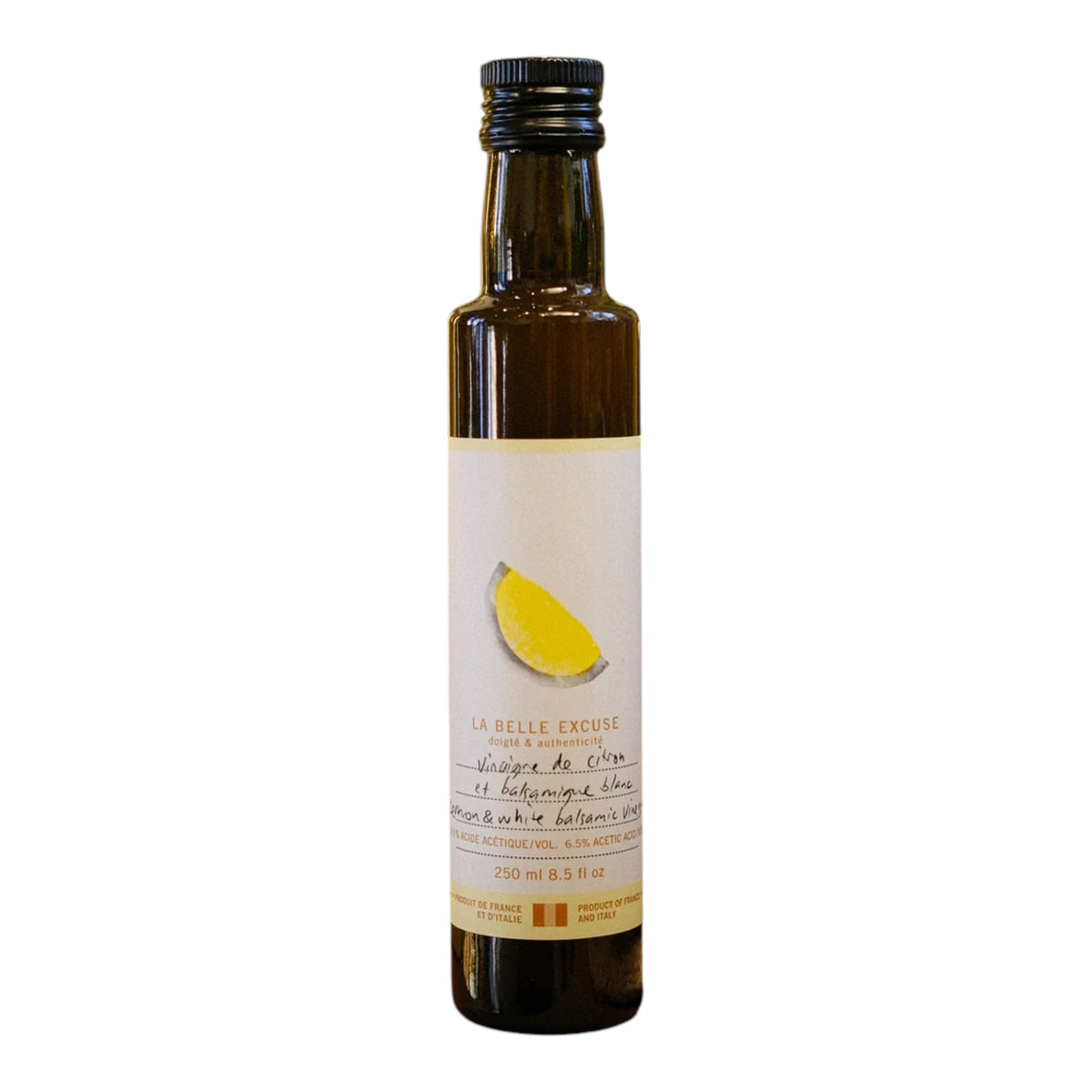 La Belle Excuse - Vinaigre de citron et balsamique blanc 250 ml