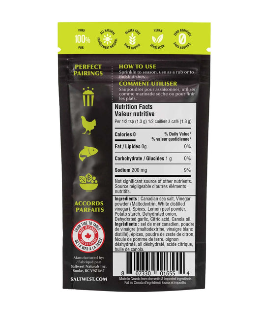 Saltwest naturals - Sel de mer au cornichon à l'aneth