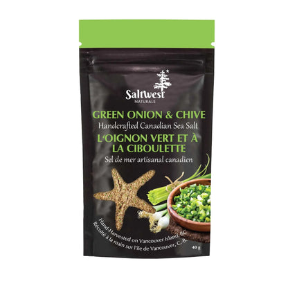 Saltwest naturals - Sel de mer infusé à l'oignon vert et à la ciboulette