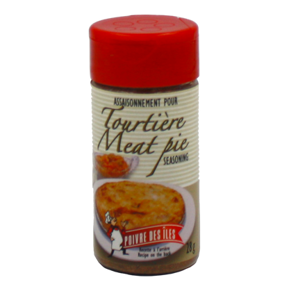 Assaisonnement pour tourtière Poivre des Îles 28g – épice traditionnelle québécoise pour viande hachée