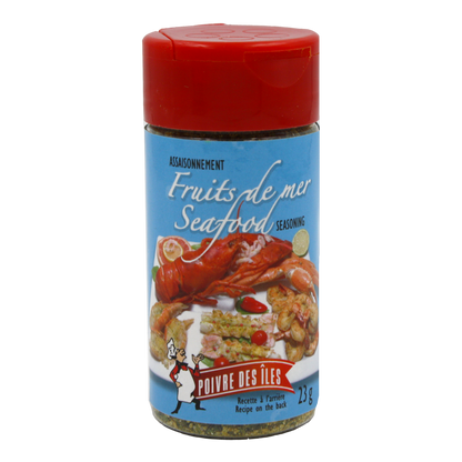 Assaisonnement pour fruits de mer Poivre des Îles 28g – épice pour crevettes, pétoncles et homard