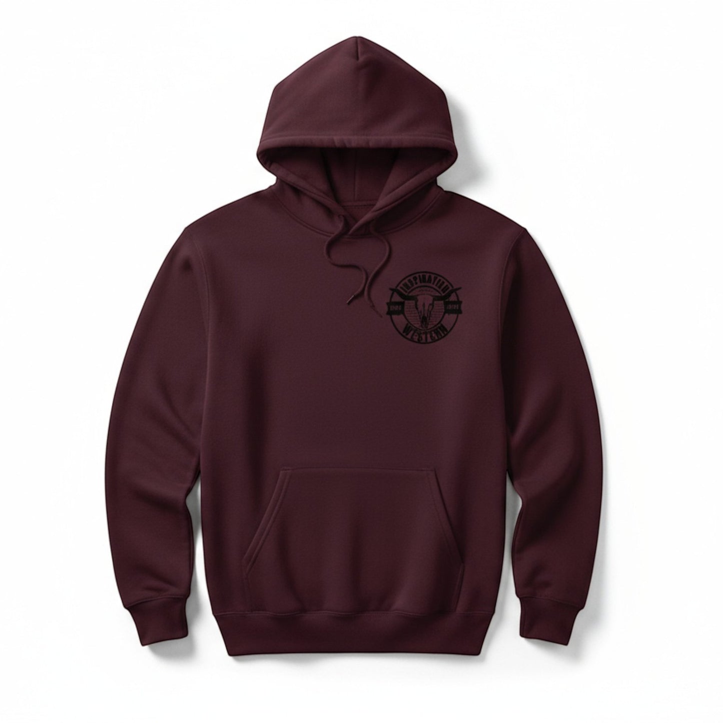 Inspiration Western - Hoodie Unisexe Bourgogne