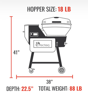 Recteq - Barbecue aux granules Bullseye deluxe