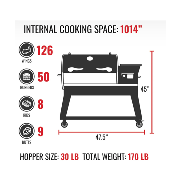 Recteq - Barbecue aux granules Backyard beast 1000