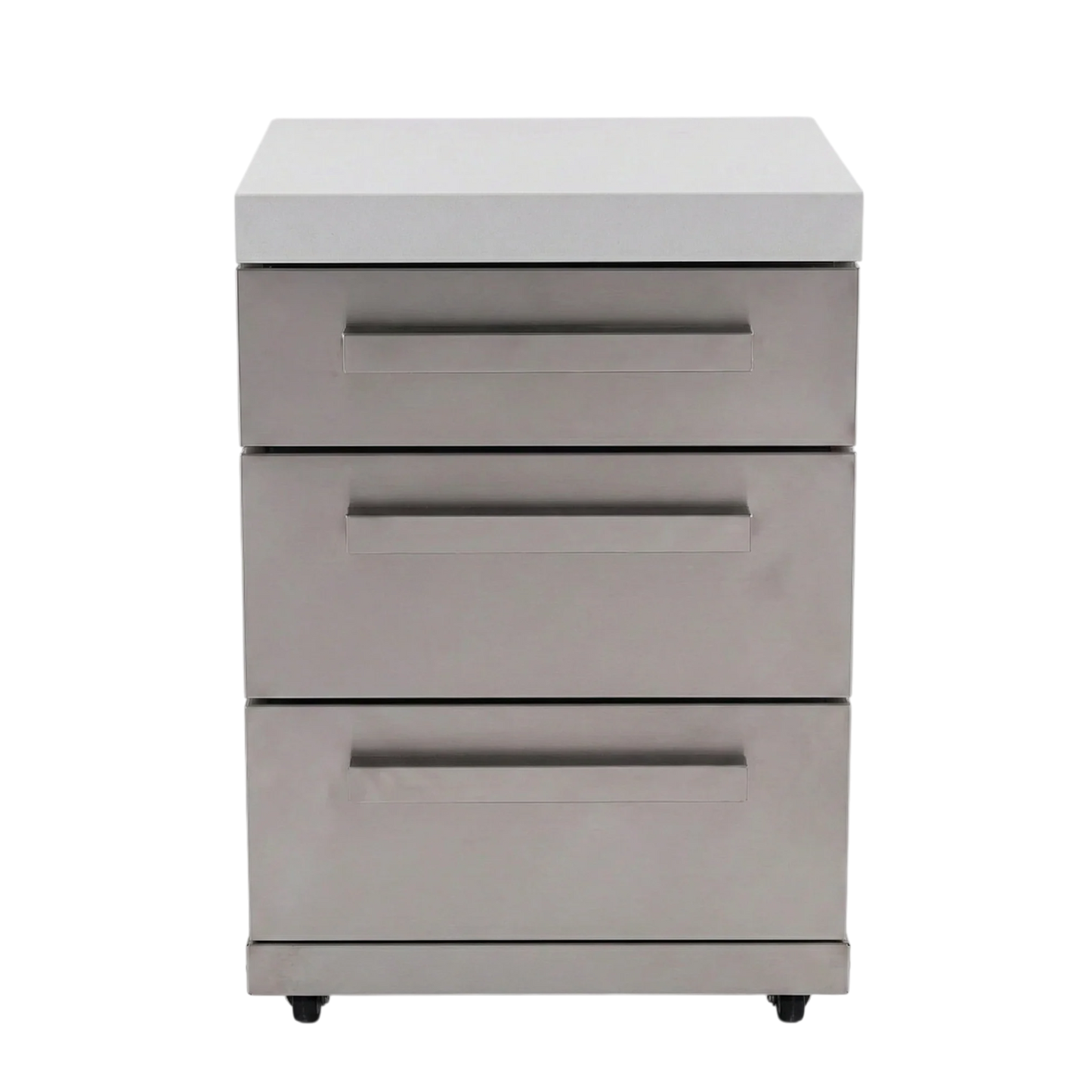 Mont Alpi - Module armoire 3 tiroirs en acier inoxydable