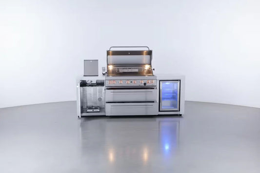 Mont Alpi - Îlot 805 DELUXE 6 brûleurs avec module réfrigérateur